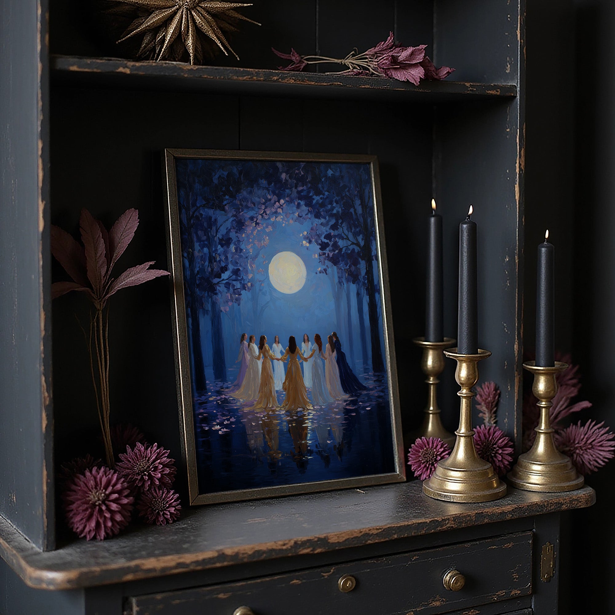 Moonlit Circle Of Ancient Ritual