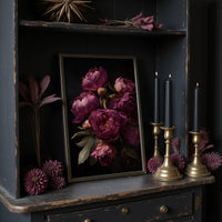 Velvet Blooms Against Midnight Walls