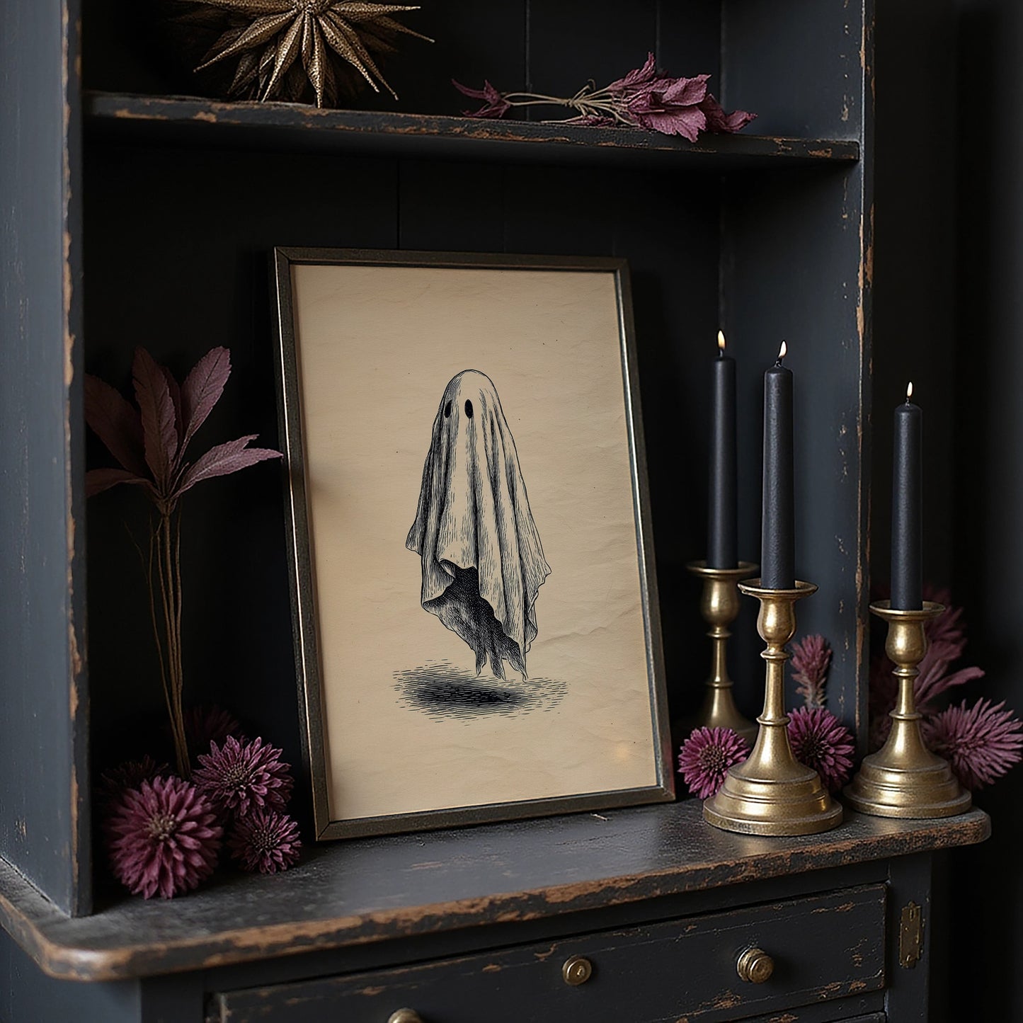 Haunted Lines On Vintage Paper