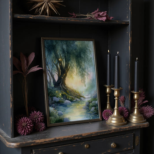 Fireflies Gather At Twilight Creek