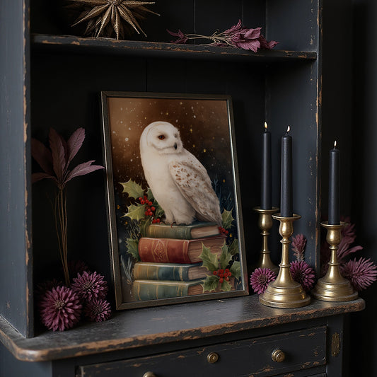 Winter's Scholar Among Ancient Tomes