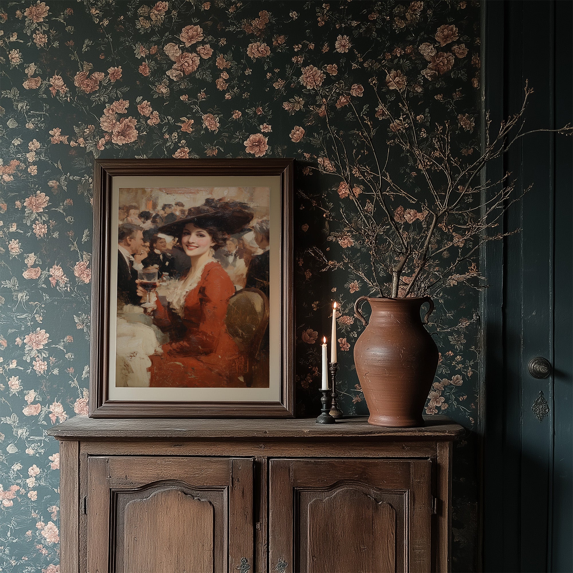 Scarlet Toast Among Society Figures