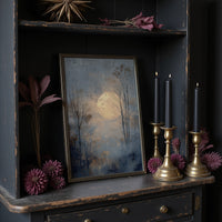 Birds Circle The Winter Moon