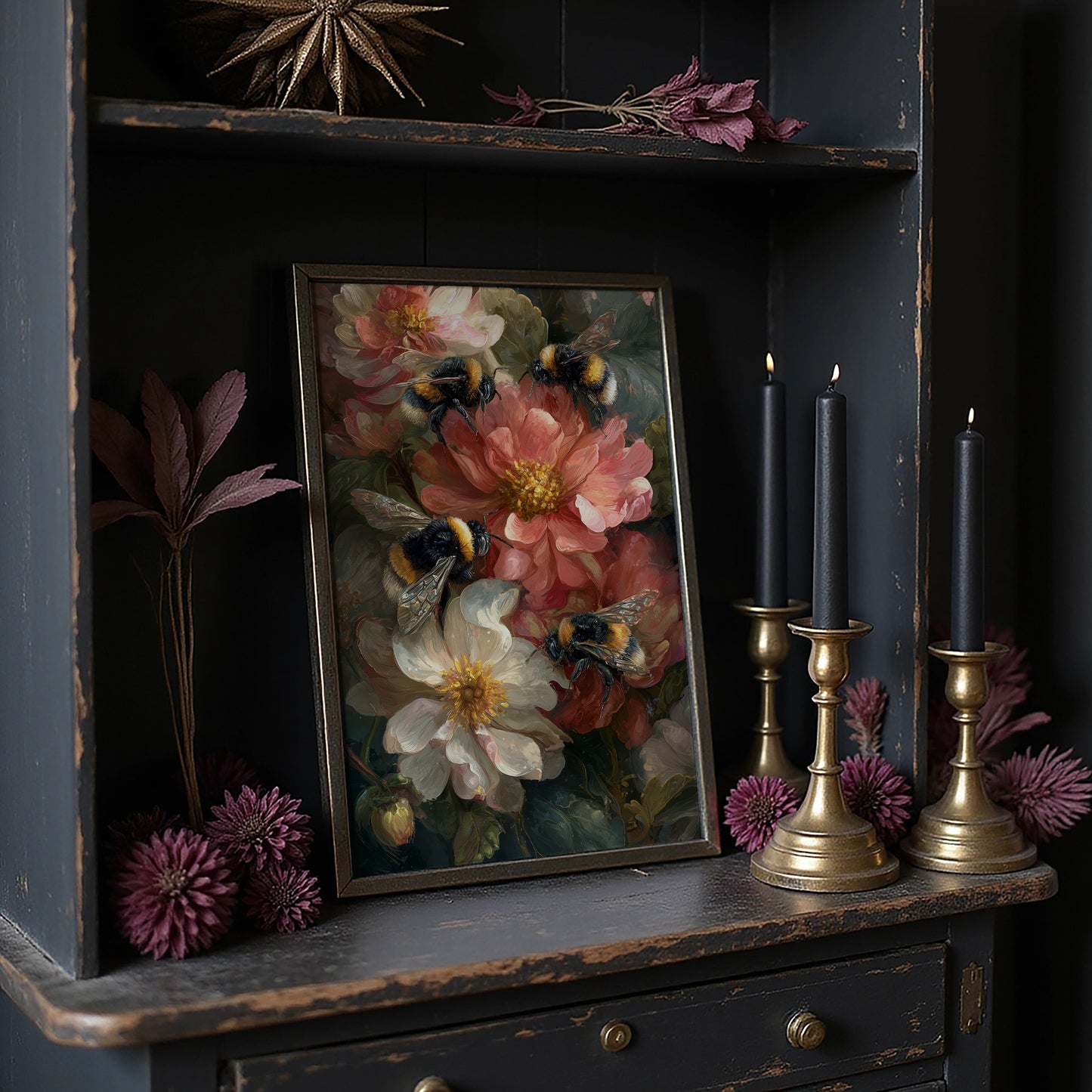 Peonies Hum With Golden Wings