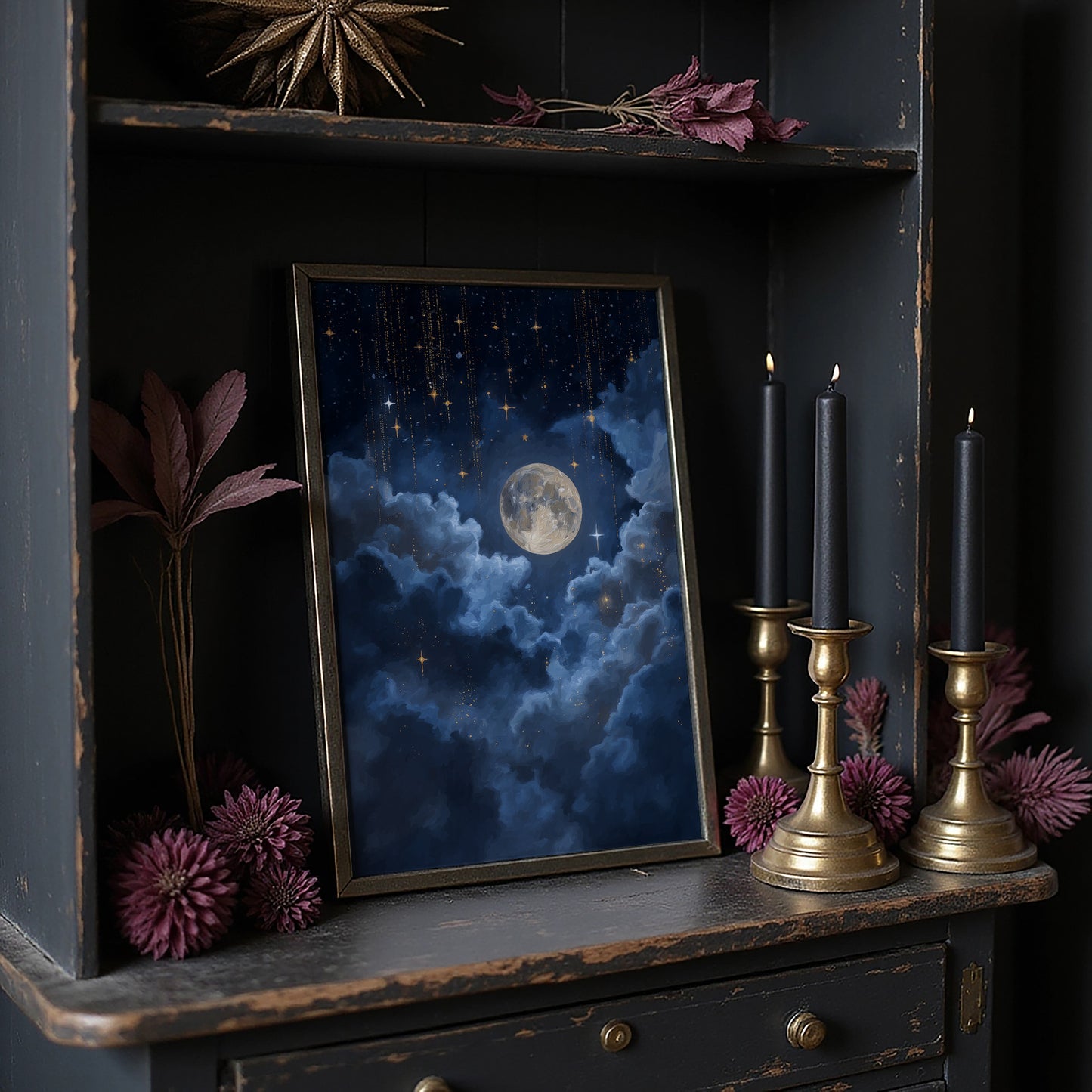 Moon Bathes In Midnight Blue