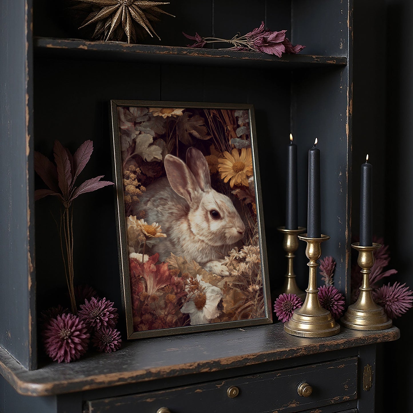 Autumn Blooms Hide Gentle Watcher