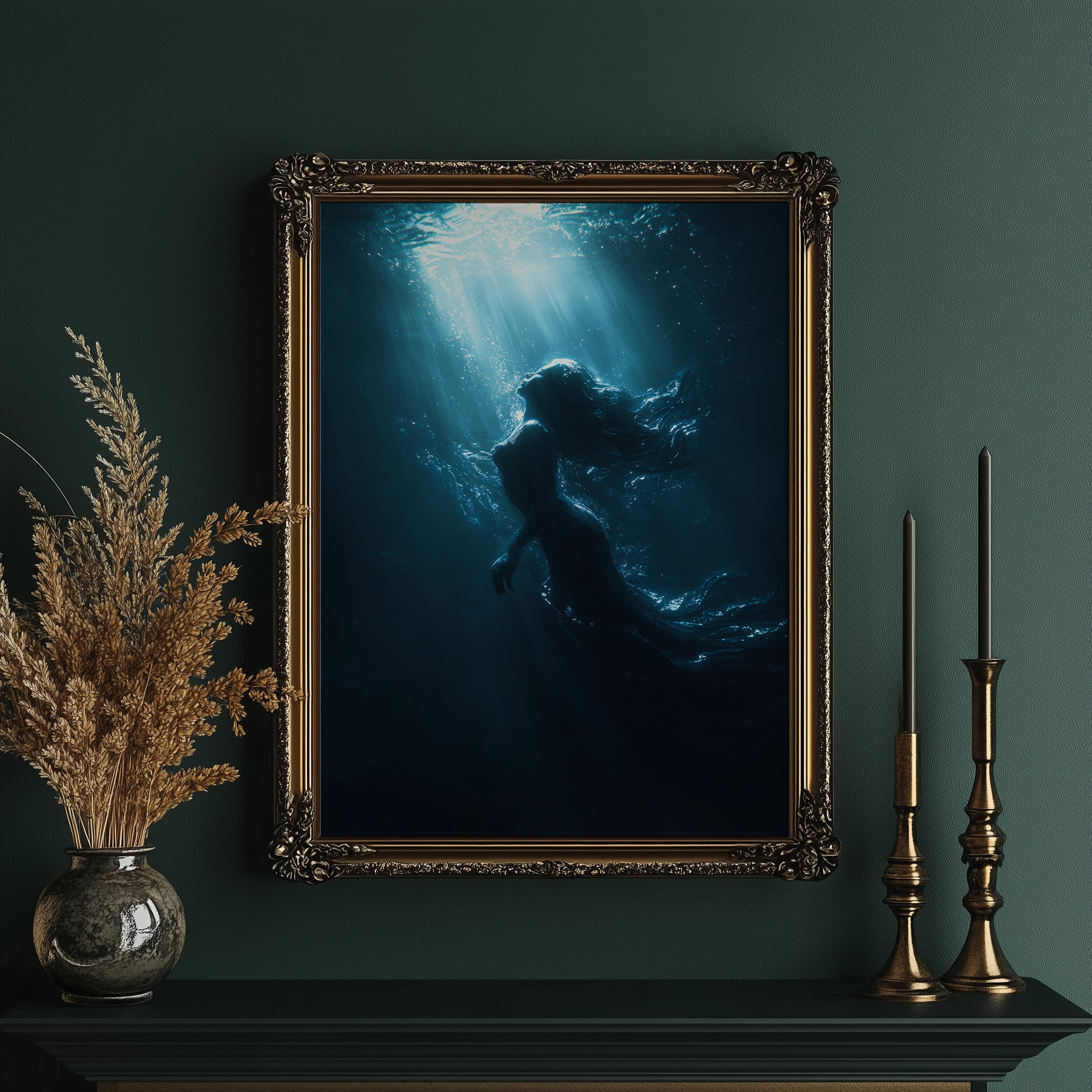 Beneath Rays In Azure Depths