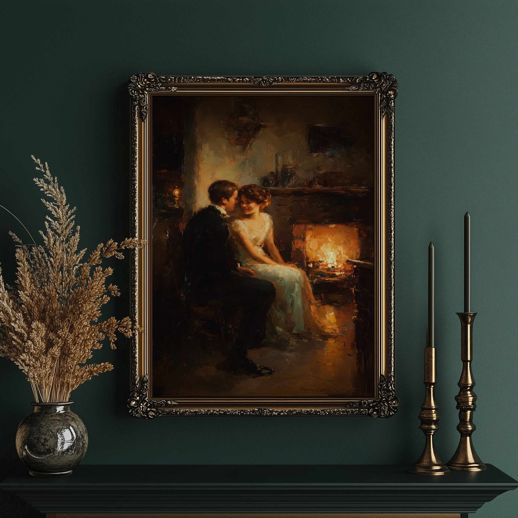 Firelight Confessions Between Lovers