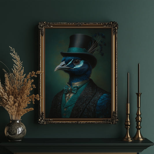 Gentleman Peacock's Victorian Portrait