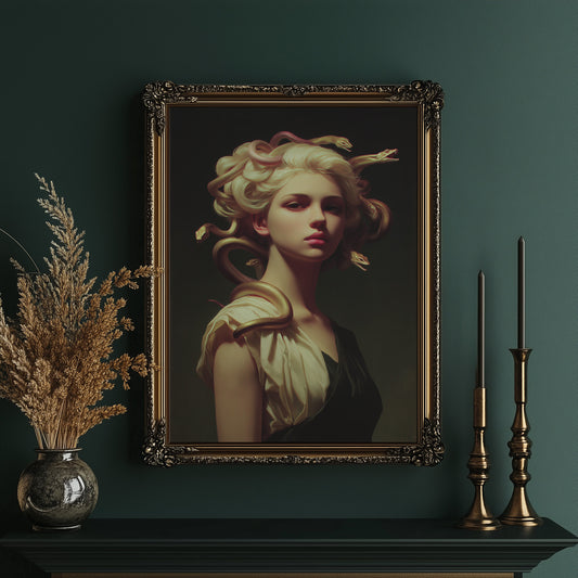 Golden Serpents Among Ivory Drapes
