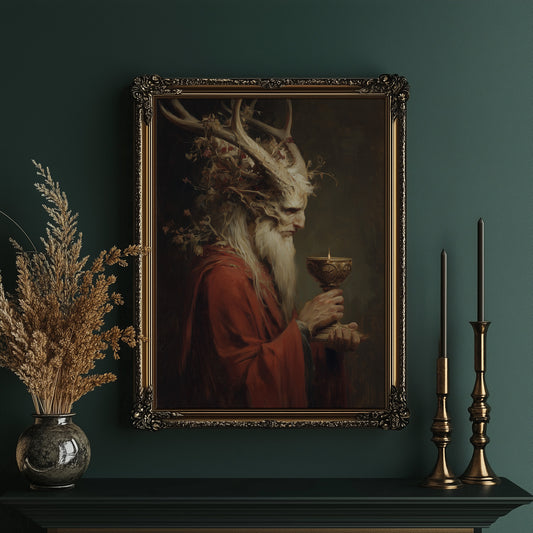 Forest Sage Holds Ancient Chalice