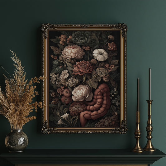 Velvet Blooms Against Midnight Walls