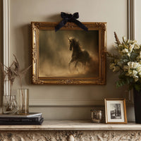 Mythic Gallop Through Golden Dust