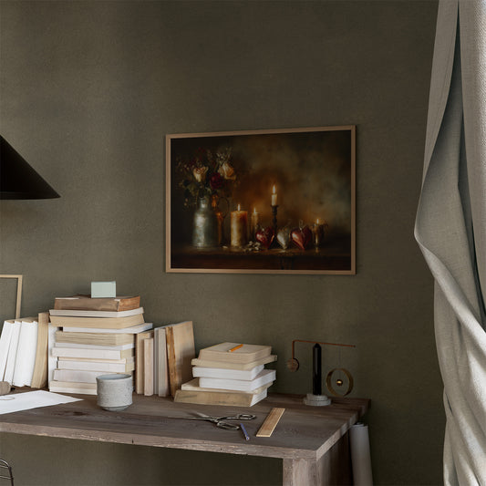 Candlelit Stories Between Leather Spines