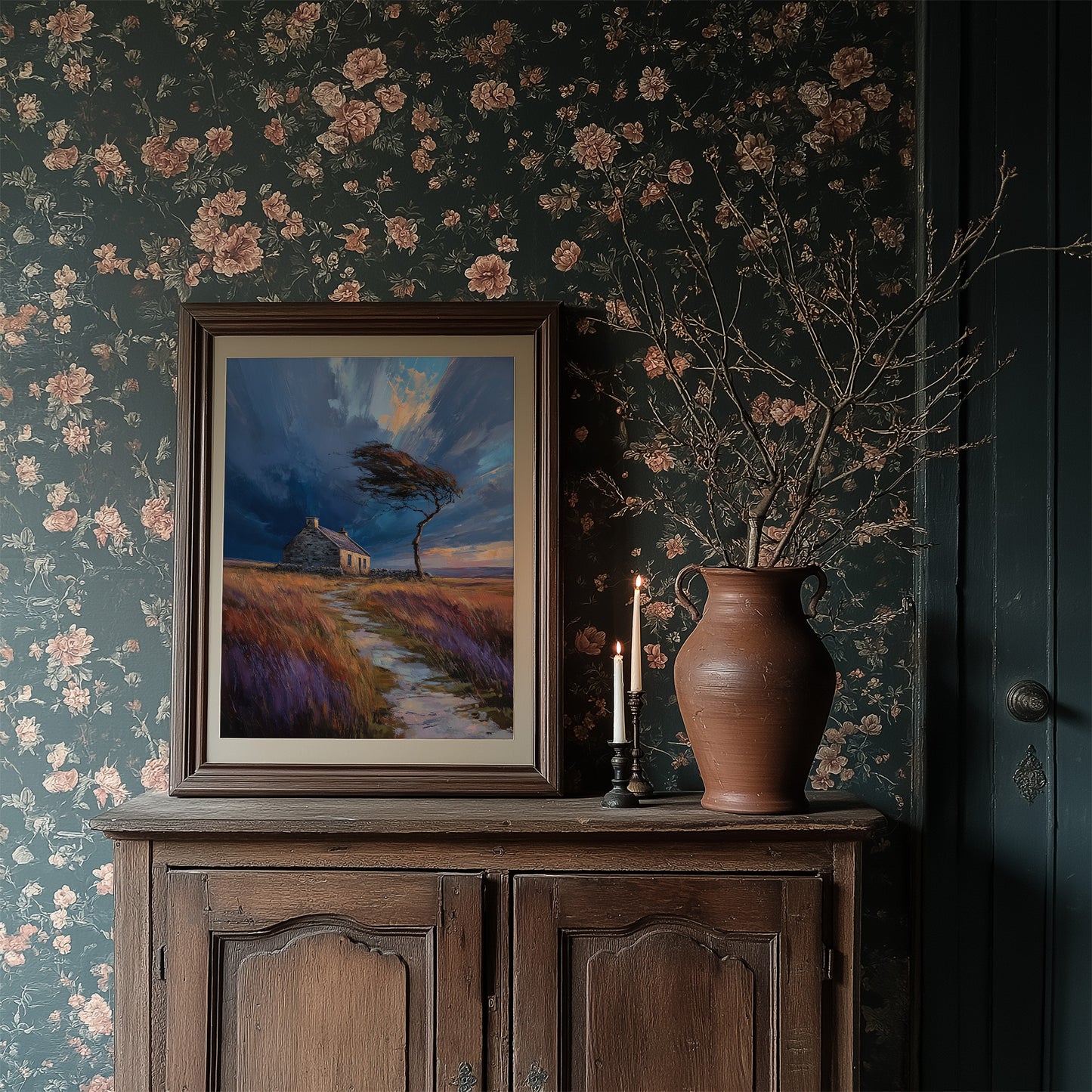 Storm Bends The Coastal Oak