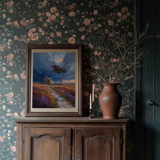 Storm Bends The Coastal Oak