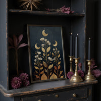 Celestial Flora Under Night Sky