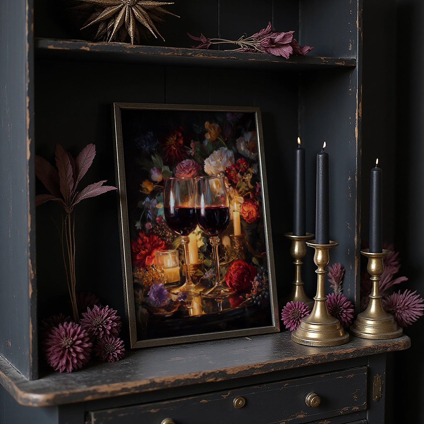 Velvet Hour Between Rose Petals