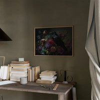 Raven's Tale Among Velvet Blooms