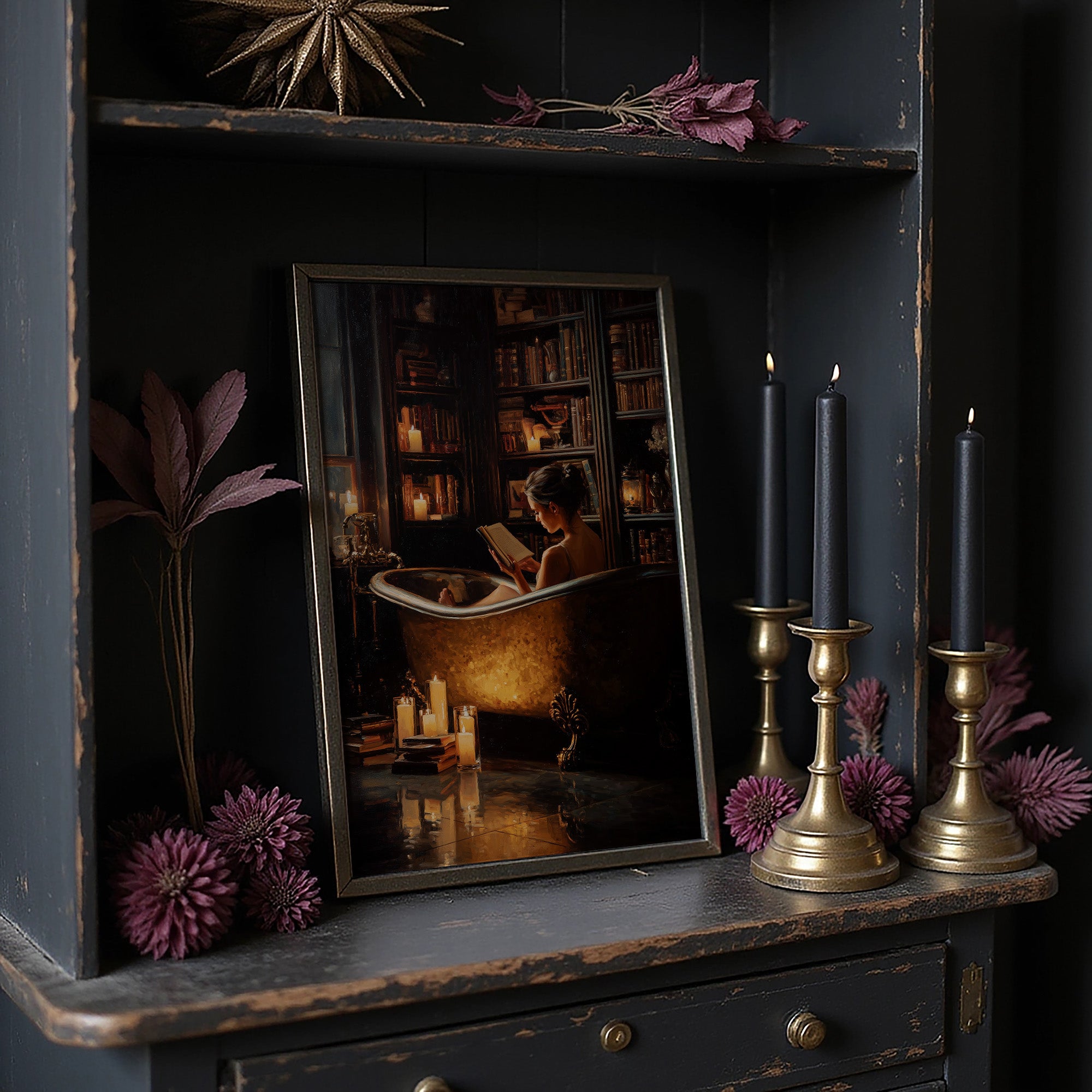 Candlelit Chapters Between Copper Walls