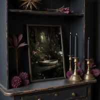 Secret Garden Behind Marble Sink