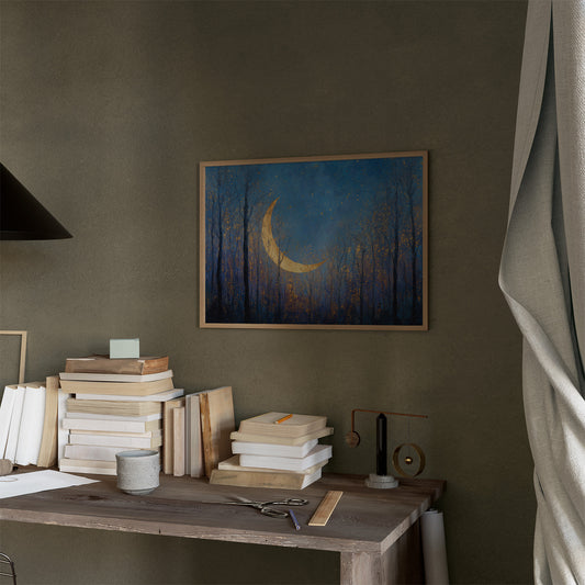 Crescent Forest Bathes In Starlight