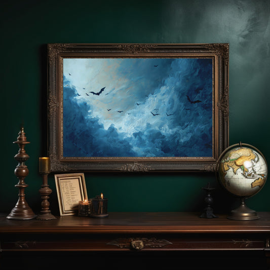 Birds Dance Through Storm Clouds