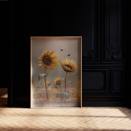 Honey Seekers Among Golden Blooms
