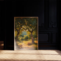Orchard Path In Golden Hour