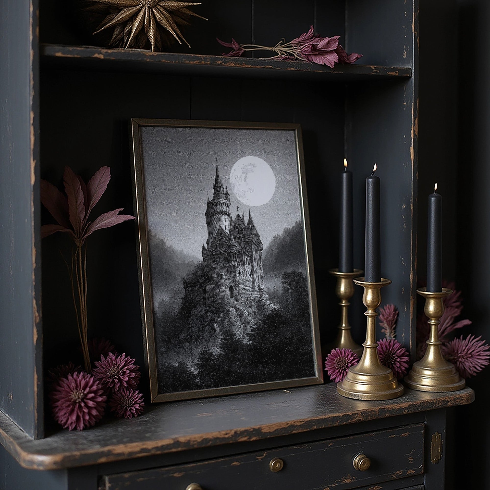 Castle Beneath Midnight's Glow
