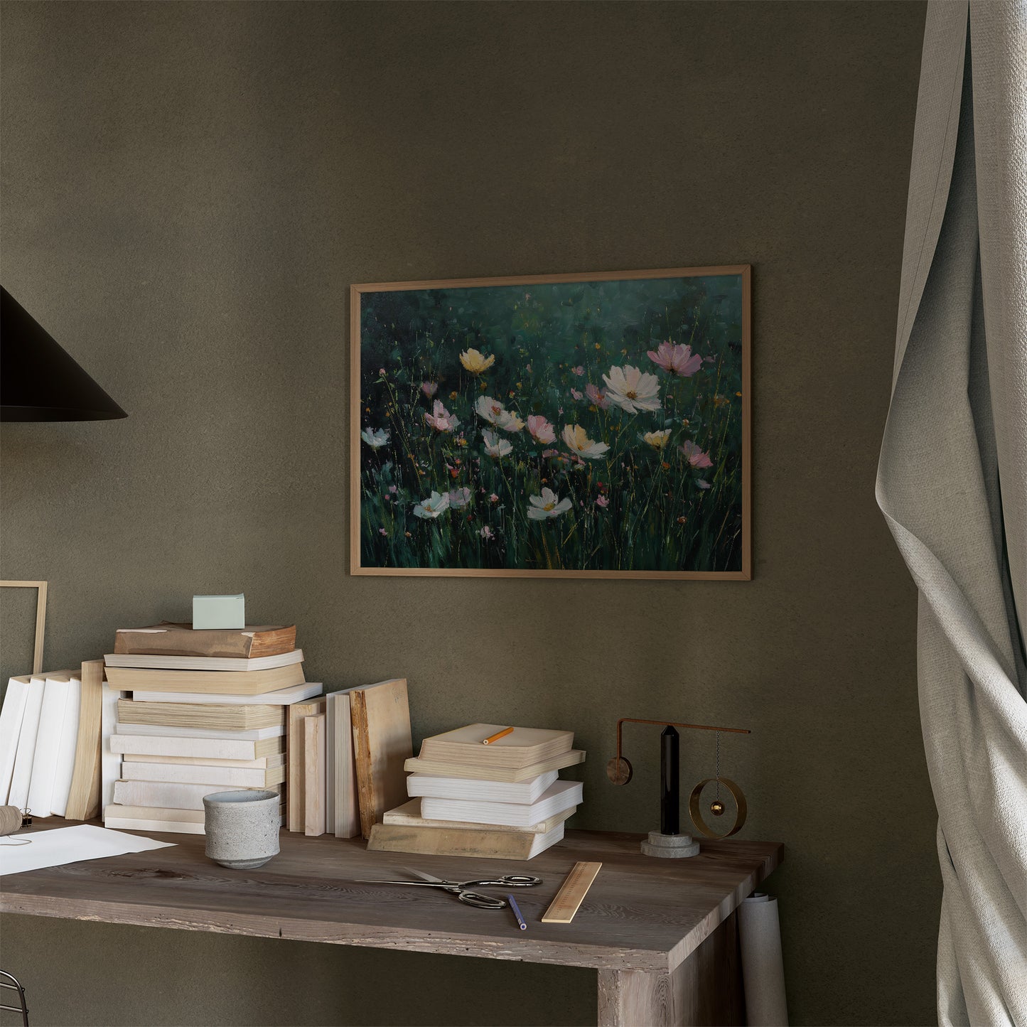 Cosmos Dance Against Forest Depths