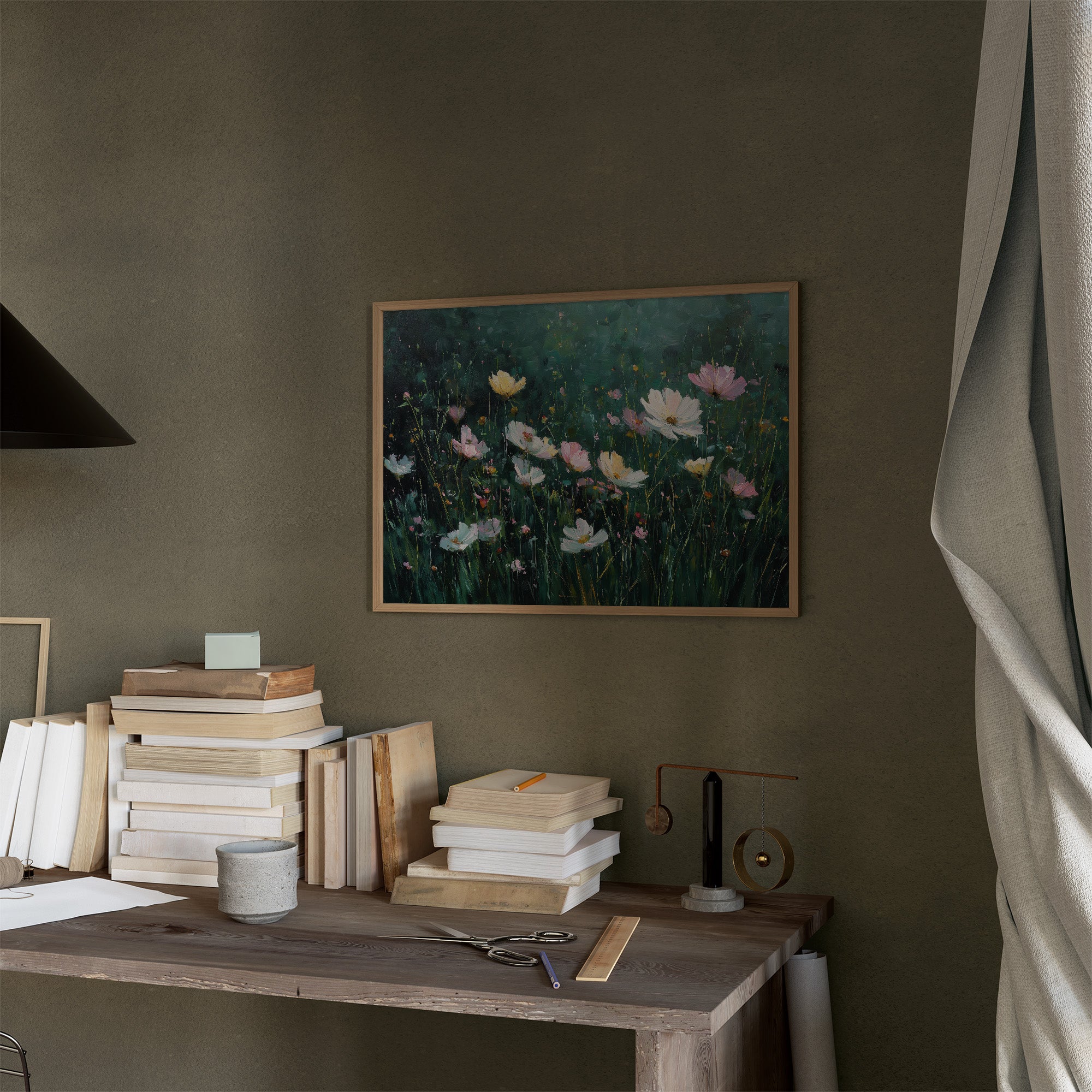 Cosmos Dance Against Forest Depths