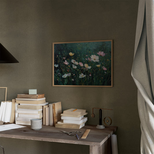 Cosmos Dance Against Forest Depths