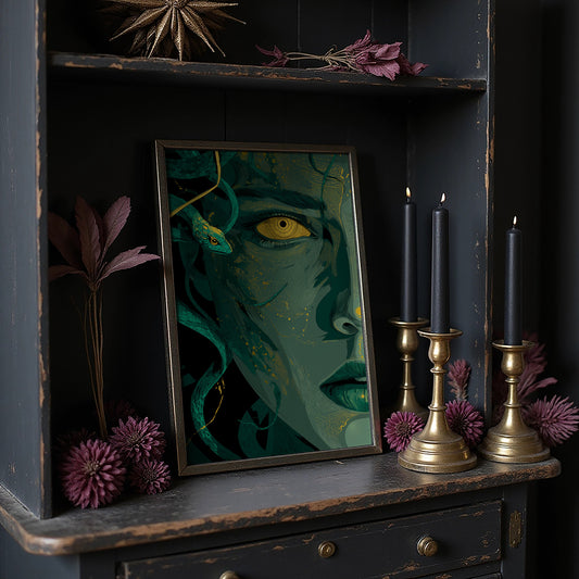 Serpent Queen With Golden Gaze