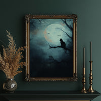 Midnight Vigil Under Lunar Glow