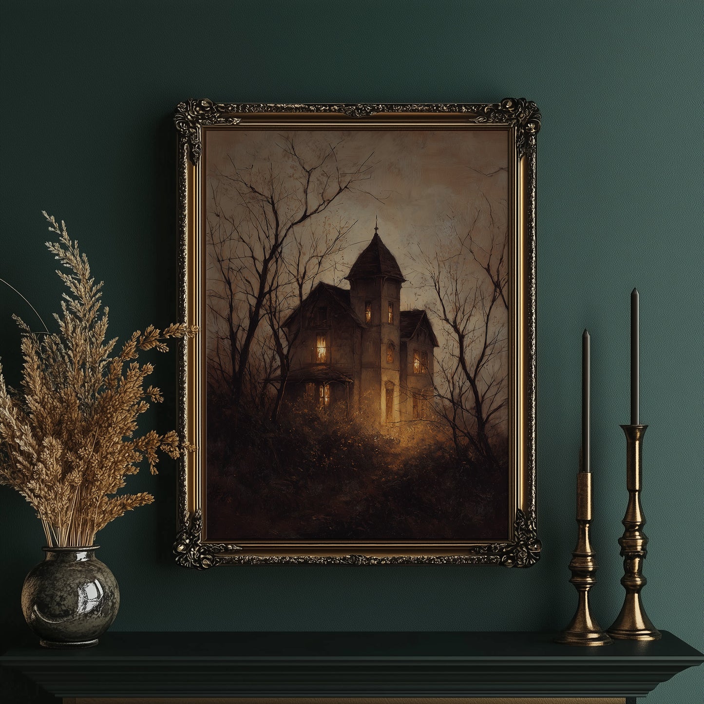 Amber Windows Pierce Autumn Fog