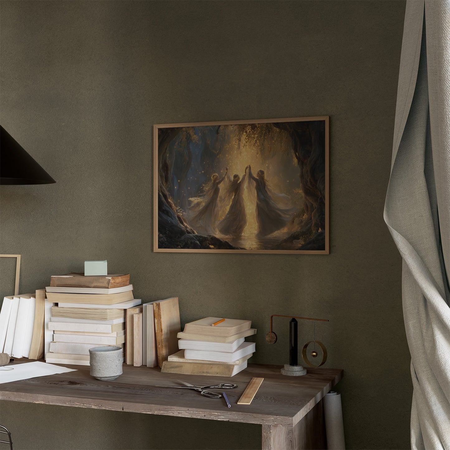 Ancient Dance In Golden Light