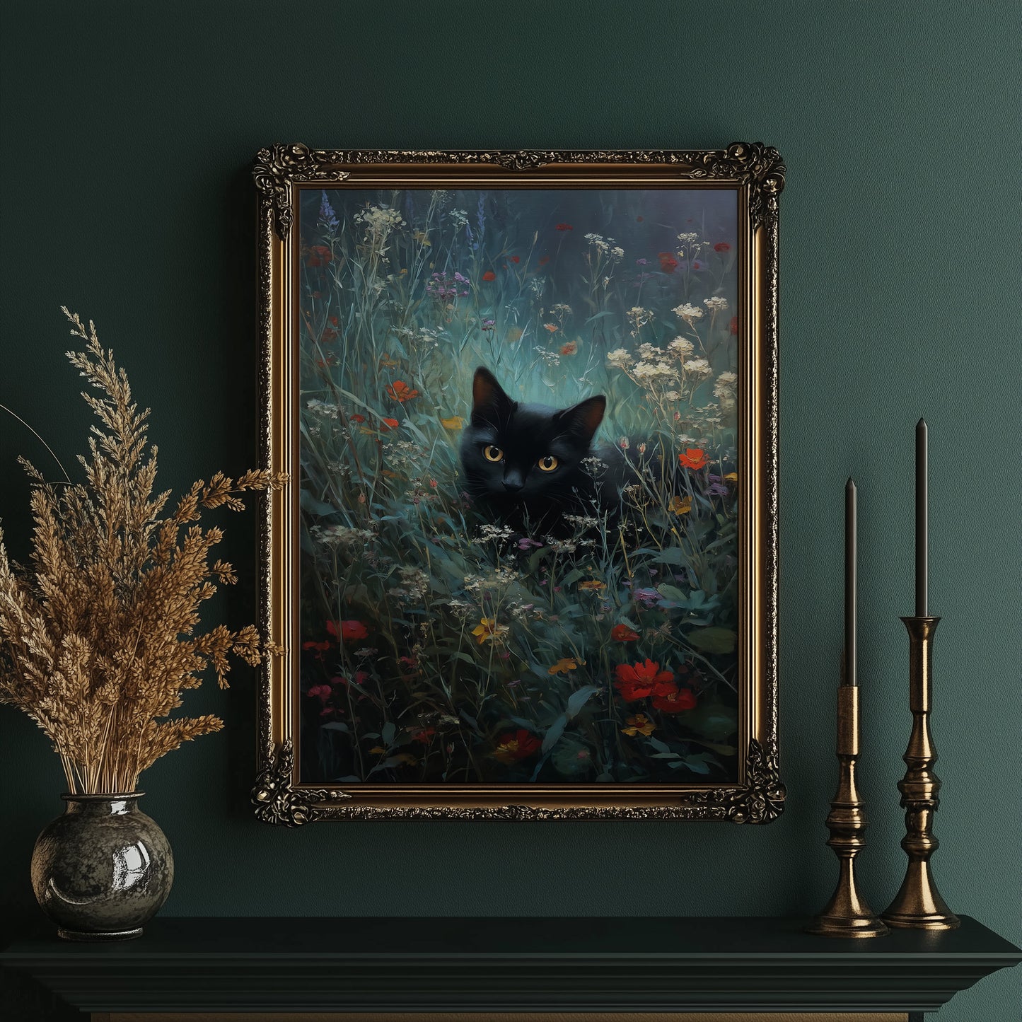 Midnight Prowls Among Wildflowers