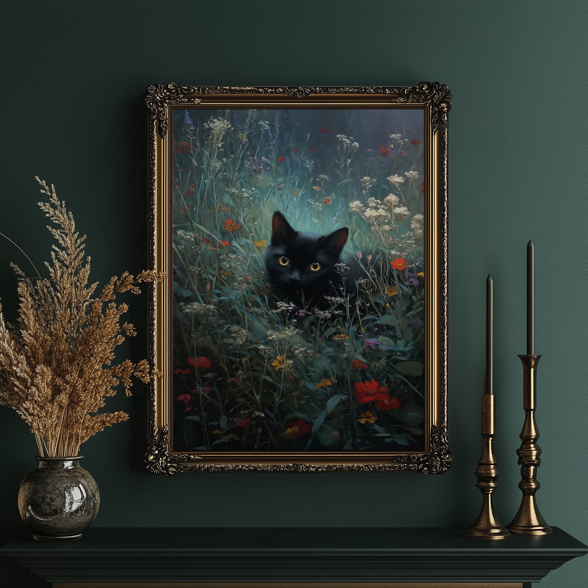 Midnight Prowls Among Wildflowers