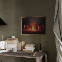 Firelit Dancers Circle Ancient Ritual