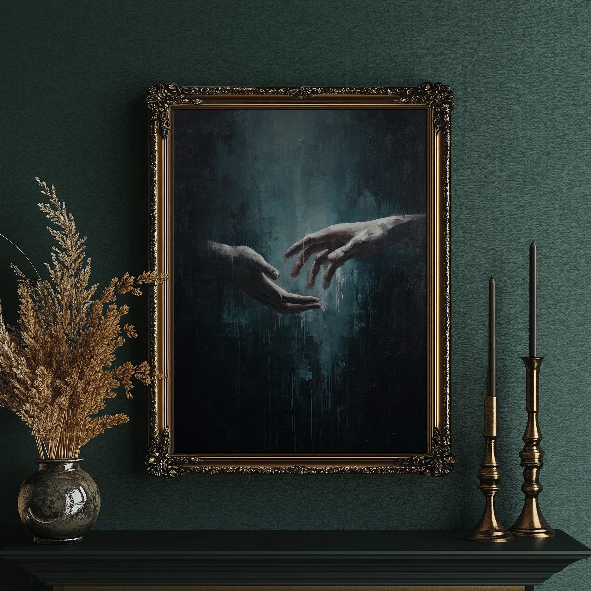 Almost Touching In Teal Depths
