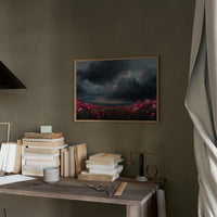 Storm Blooms Against Darkened Sky