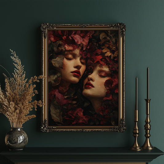 Crimson Petals Between Dreams