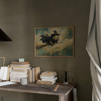 Frog Wizard Soars Through Clouds