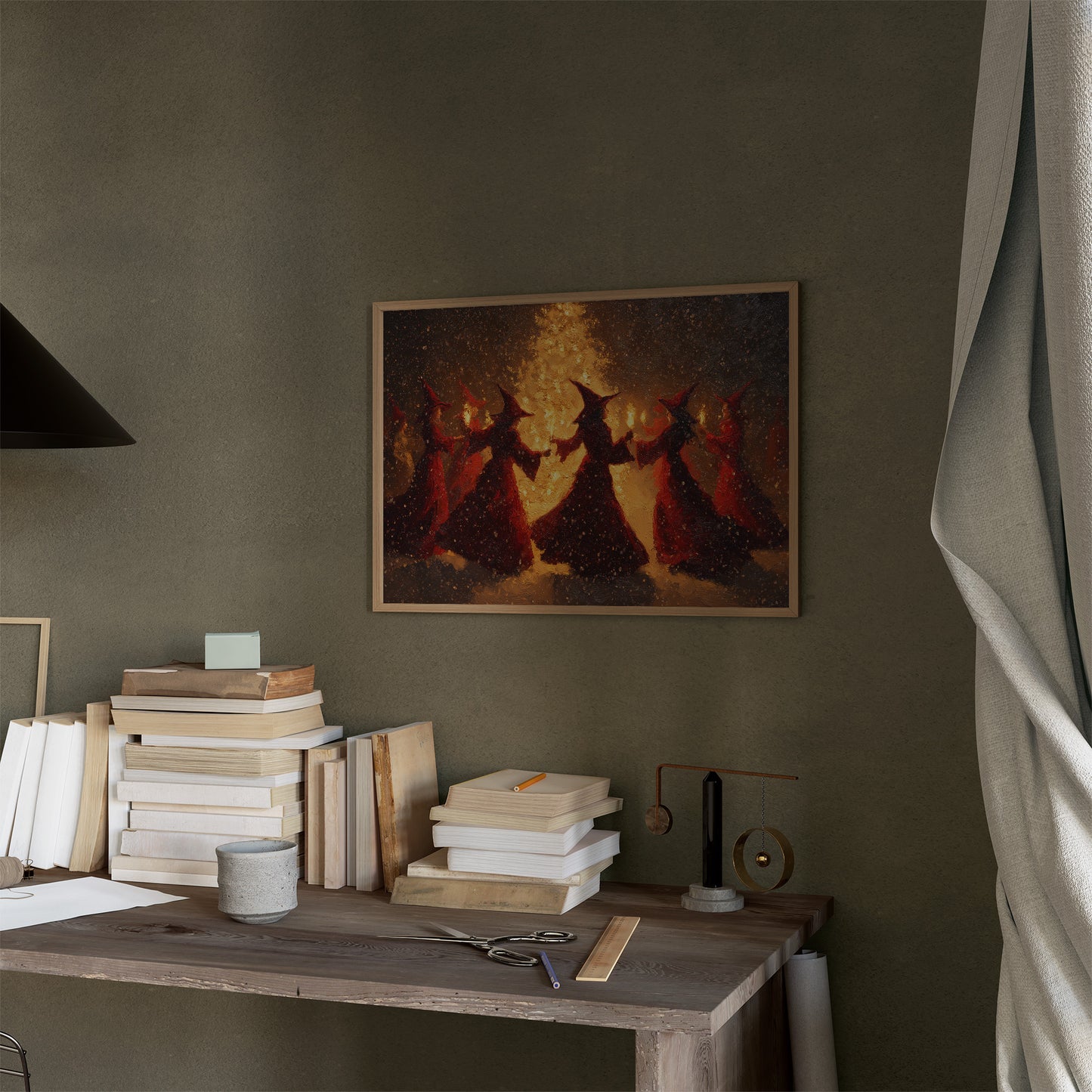 Witches Dance By Harvest Flames