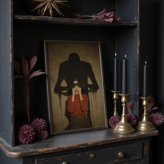 Darkness Looms Behind Crimson