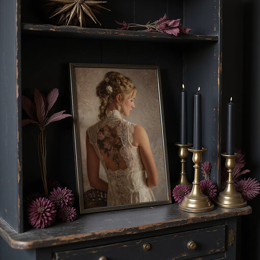 Lace And Roses Await Dusk