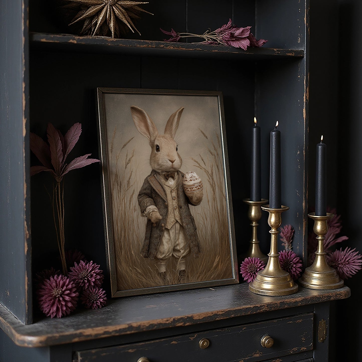 Gentleman Hare With Antique Treasure