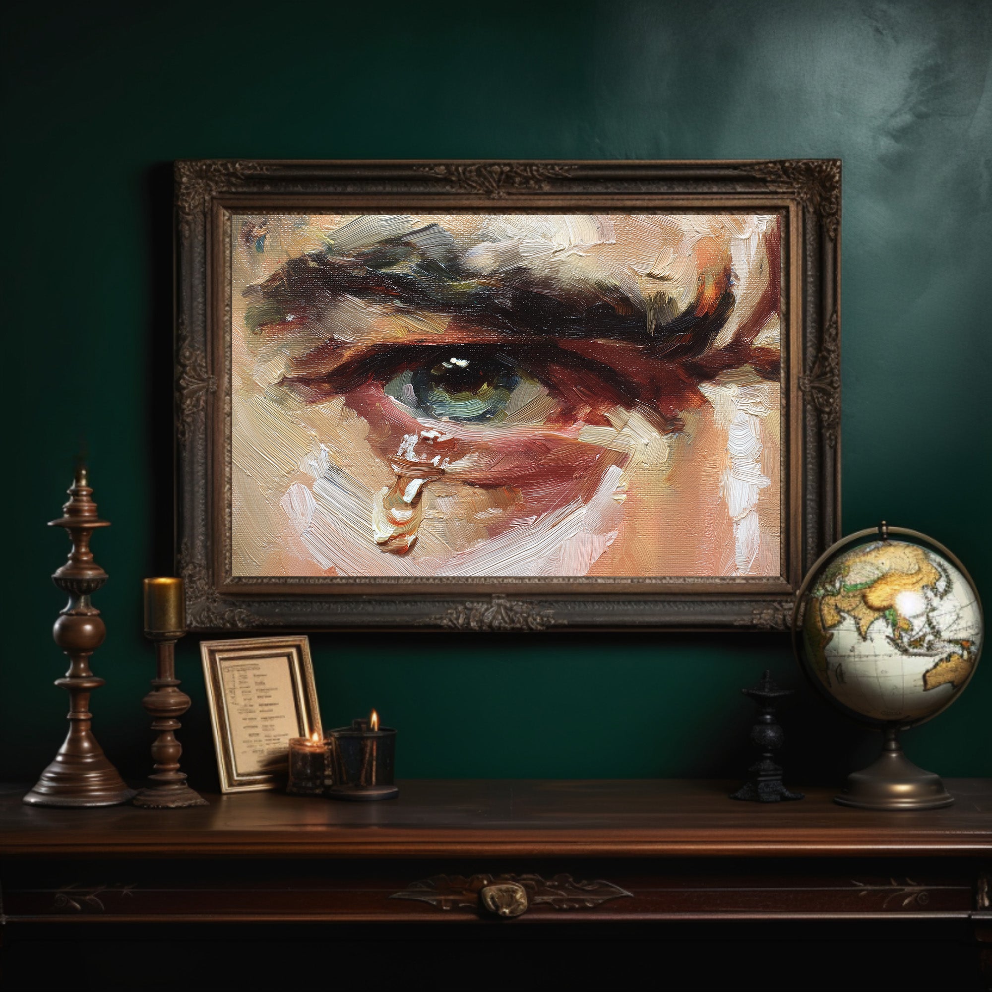 Teardrops Fall From Azure Gaze