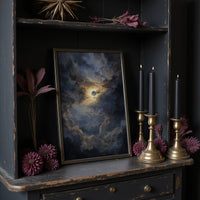 Eclipse Breaks Through Stormy Heavens